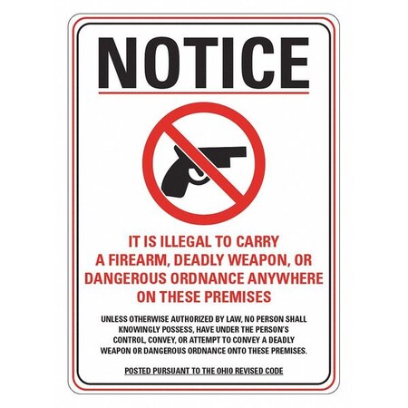 Lyle Security Sign, 14 in H, 10 in W, Aluminum, Vertical Rectangle, English, LCU1-2002-RA_10x14 LCU1-2002-RA_10x14
