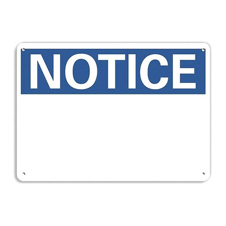 Lyle Notice, No Legend, 14" W x 10" H, Rectangle, Polyester U5-1024-ED_14x10