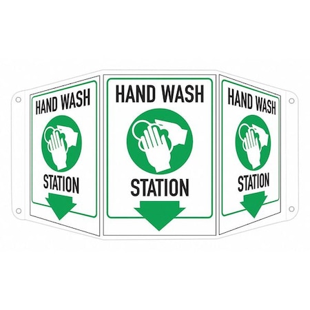 Lyle HAND WASH STATION, 17 1/2 in W x 10 in H, Tri-Bend, Aluminum, LCTB-0024-NA_7x10 LCTB-0024-NA_7x10
