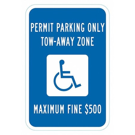Lyle ADA Handicapped Parking Sign, 18" x 12, T1-6250-HI_12x18 T1-6250-HI_12x18