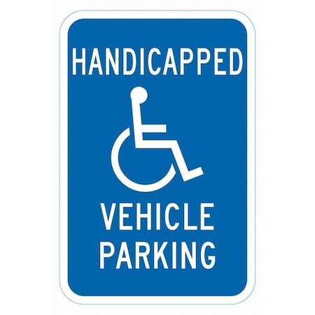 Lyle ADA Handicapped Parking Sign, 18" x 12, T1-6263-HI_12x18 T1-6263-HI_12x18