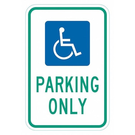 LYLE ADA Handicapped Parking Sign, 18" x 12, T1-6264-HI_12x18 T1-6264-HI_12x18