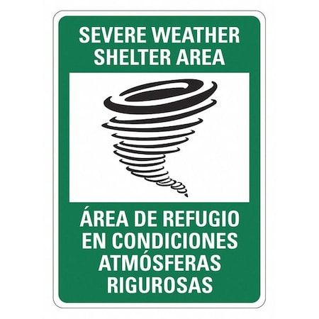 Lyle Fire Sign, 14 in Height, 10 in Width, Aluminum, Vertical Rectangle, English, Spanish LCU1-2005-RA_10x14