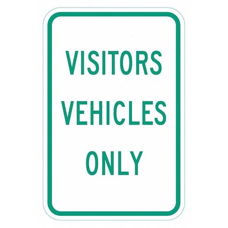 Lyle Visitor Parking Sign, 18" x 12, T1-6261-EG_12x18 T1-6261-EG_12x18