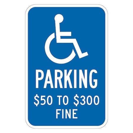Lyle ADA Handicapped Parking Sign, 18" x 12, T1-2080-HI_12x18 T1-2080-HI_12x18