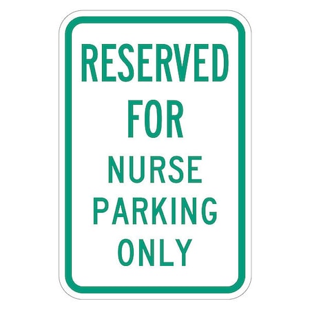 Lyle Parking Sign, 12"W, 18" H, 0.063" Thickness, T1-4188-HI_12x18 T1-4188-HI_12x18