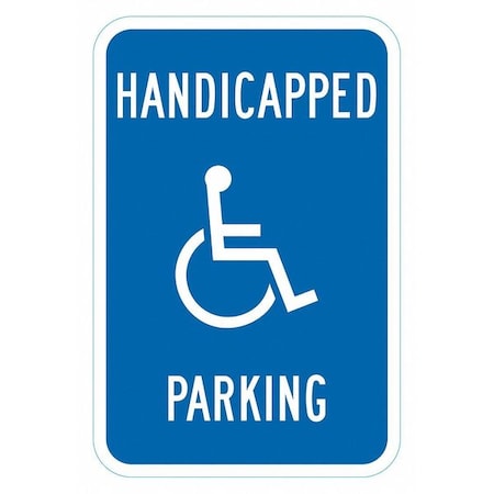 Lyle ADA Handicapped Parking Sign, 18" x 12, T1-6246-HI_12x18 T1-6246-HI_12x18