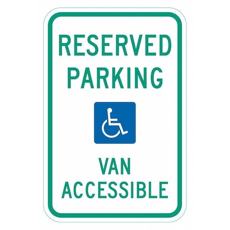 Lyle ADA Handicapped Parking Sign, 18" x 12, T1-6247-HI_12x18 T1-6247-HI_12x18