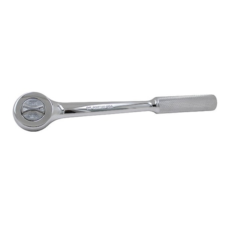Sk Professional Tools 1/2" Drive 100 Geared Teeth Round Head Style Hand Ratchet, Greater Than 10" L, Chrome Finish 800740