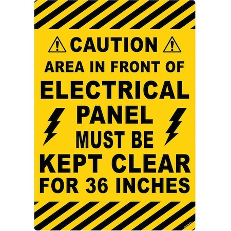 Stranco Floor Sign, 20 in H, 14 in W, Vinyl, Vertical Rectangle, English, FS-2014-610 FS-2014-610
