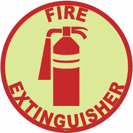 Stranco Floor Sign, 17 in H, 17 in W, Vinyl, Circle, English, FSG-17-705 FSG-17-705