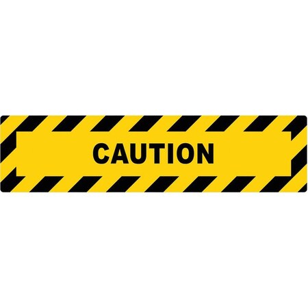 Stranco Anti-Slip Floor Sign, 6 in H, 24 in W, Vinyl, Horizontal Rectangle, English, FS-624-207 FS-624-207