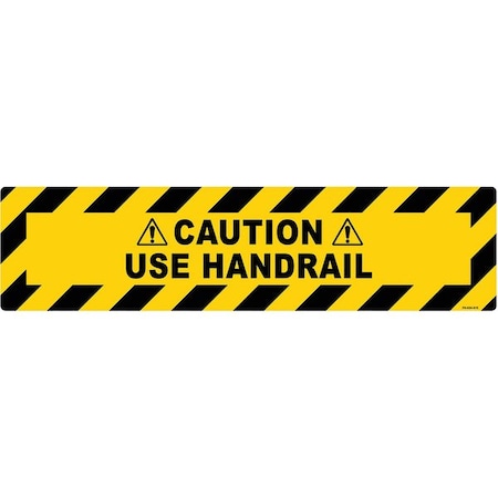 Stranco Floor Sign, 6 in H, 24 in W, Vinyl, Horizontal Rectangle, English, FS-624-618 FS-624-618