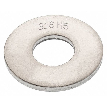 AMPG Flat Washer, Fits Bolt Size M8 , 319 Stainless Steel Plain Finish WAS407M8