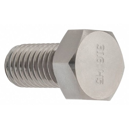 Ampg 316, M12-1.75 Hex Head Cap Screw, Plain Stainless Steel, 50 mm L ZS616M12X50