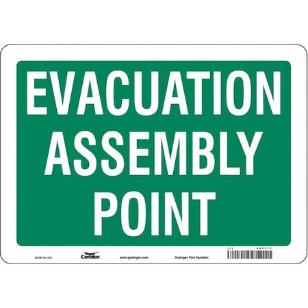 Condor Safety Sign, 10 in Height, 14 in Width, Vinyl, Horizontal Rectangle, English 485F73