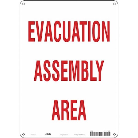 Condor Safety Sign, 14 in Height, 10 in Width, Polyethylene, Vertical Rectangle, English 485F52