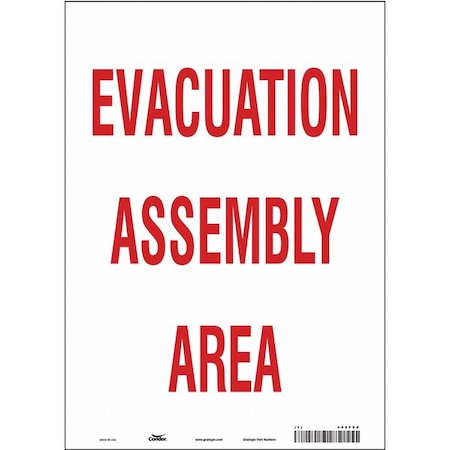 Condor Safety Sign, 14 in Height, 10 in Width, Vinyl, Vertical Rectangle, English 485F54