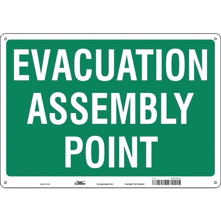Condor Safety Sign, 14 in Height, 20 in Width, Aluminum, Horizontal Rectangle, English 485F63