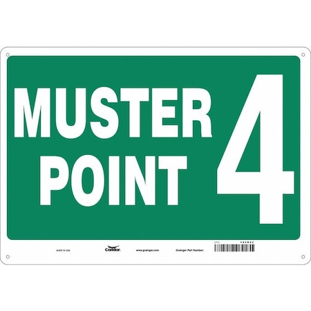 Condor Safety Sign, 14 in Height, 20 in Width, Aluminum, Horizontal Rectangle, English 485G82