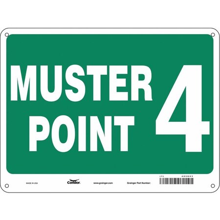 Condor Safety Sign, 18 in Height, 24 in Width, Aluminum, Horizontal Rectangle, English 485G83