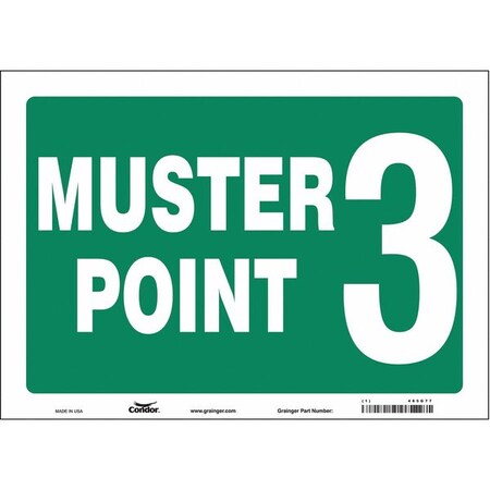 Condor Safety Sign, 10 in Height, 14 in Width, Vinyl, Horizontal Rectangle, English 485G77