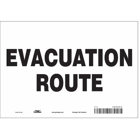 Condor Safety Sign, 7 in Height, 10 in Width, Vinyl, Vertical Rectangle, English 485G03