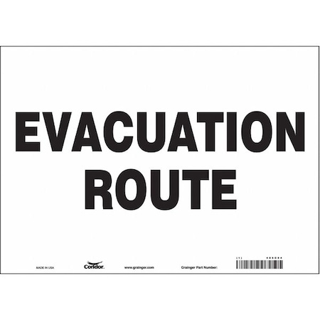 Condor Safety Sign, 10 in Height, 14 in Width, Vinyl, Horizontal Rectangle, English 485G04