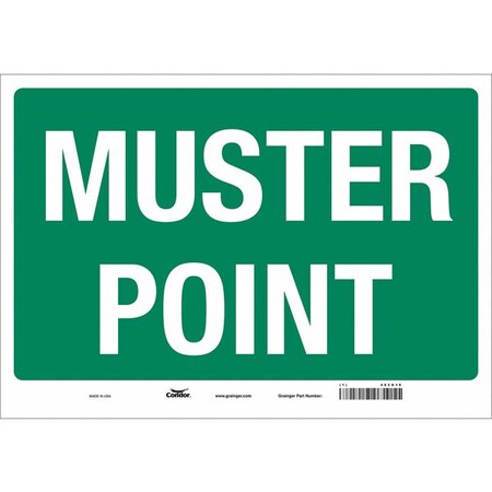 Condor Safety Sign, 14 in Height, 20 in Width, Vinyl, Horizontal Rectangle, English 485G18