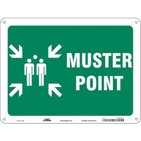 Condor Safety Sign, 18 in Height, 24 in Width, Aluminum, Horizontal Rectangle, English 485G23