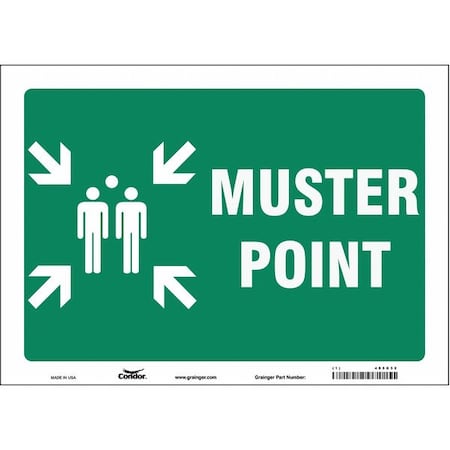 Condor Safety Sign, 10 in Height, 14 in Width, Vinyl, Horizontal Rectangle, English 485G32