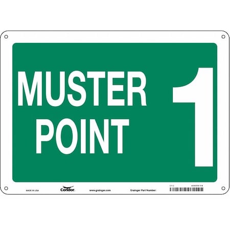 Condor Safety Sign, 10 in Height, 14 in Width, Aluminum, Horizontal Rectangle, English 485G36