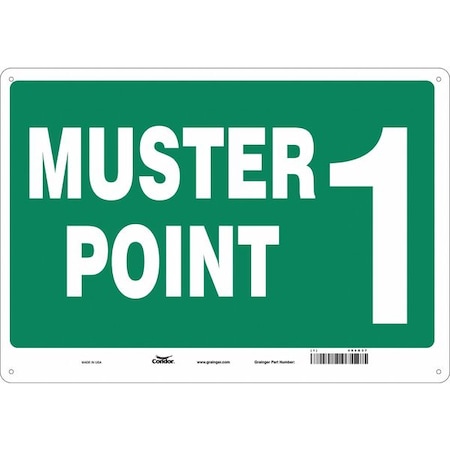 Condor Safety Sign, 14 in Height, 20 in Width, Aluminum, Horizontal Rectangle, English 485G37