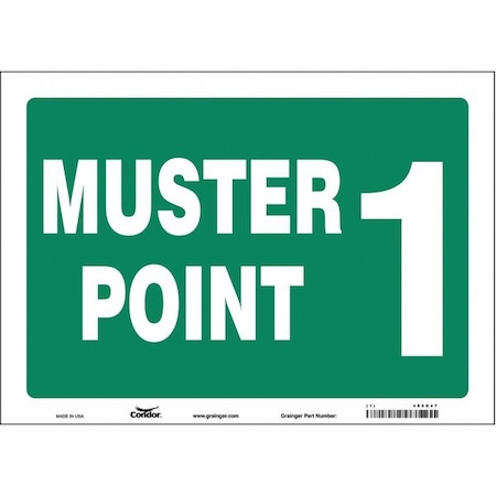 Condor Safety Sign, 10 in Height, 14 in Width, Vinyl, Horizontal Rectangle, English 485G47