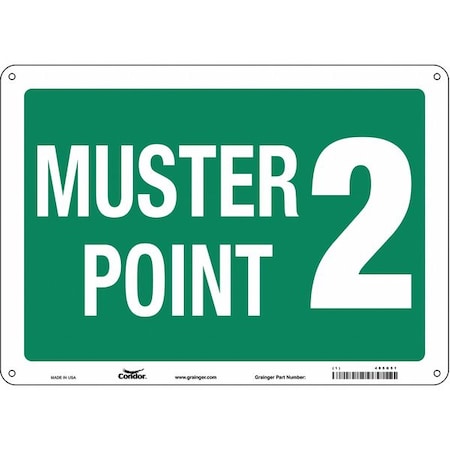 Condor Safety Sign, 10 in Height, 14 in Width, Aluminum, Horizontal Rectangle, English 485G51