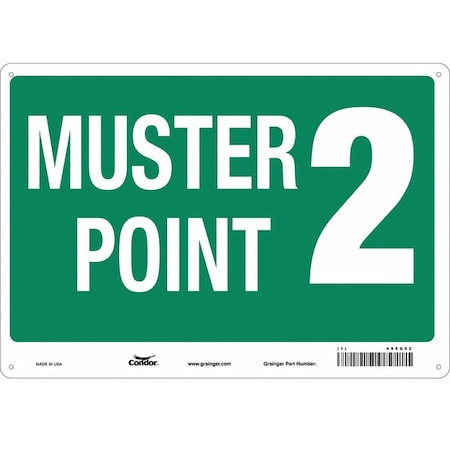 Condor Safety Sign, 14 in Height, 20 in Width, Aluminum, Horizontal Rectangle, English 485G52