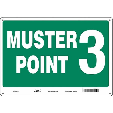 Condor Safety Sign, 14 in Height, 20 in Width, Aluminum, Horizontal Rectangle, English 485G67