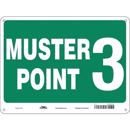 Condor Safety Sign, 18 in Height, 24 in Width, Aluminum, Horizontal Rectangle, English 485G68