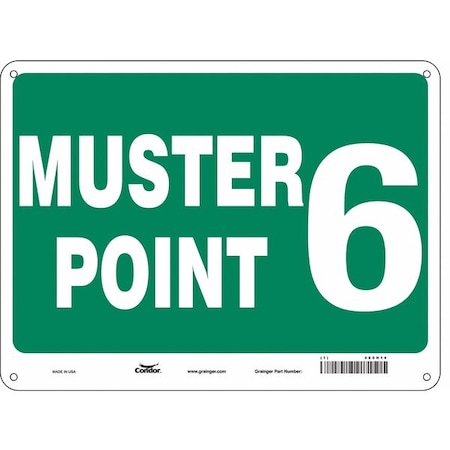 Condor Safety Sign, 18 in Height, 24 in Width, Aluminum, Horizontal Rectangle, English 485H14
