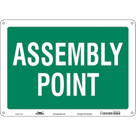 Condor Safety Sign, 10 in Height, 14 in Width, Aluminum, Horizontal Rectangle, English 485H59
