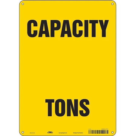 Condor CAPACITY TONS, 10 in W x 14 in H, Vertical Rectangle, Aluminum, 485J71 485J71