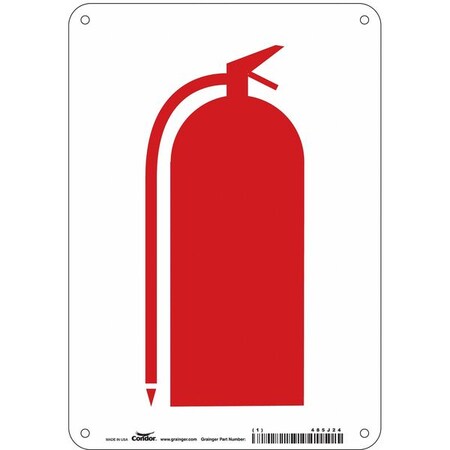 Condor Safety Sign, 10 in Height, 7 in Width, Polyethylene, Horizontal Rectangle, English 485J24