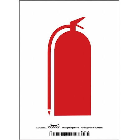 Condor Safety Sign, 5" Wx7" H, 0.004" Thick 485J26