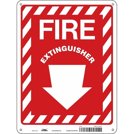 Condor Safety Sign, 12 in Height, 9 in Width, Aluminum, Horizontal Rectangle, English 485J42