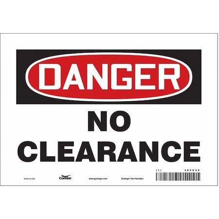 Condor Danger, NO CLEARANCE, 10 in W x 7 in H, Vertical Rectangle, Vinyl, 485K29 485K29