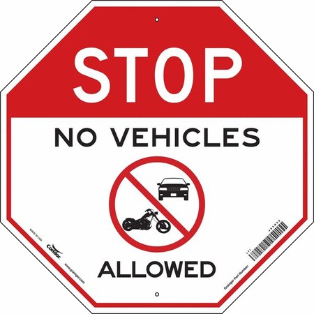 Condor Safety Sign, 24" Wx24" H, 0.055" Thick 485K62