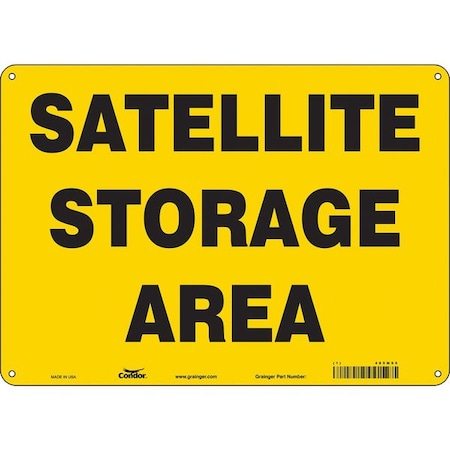 Condor SATELLITE STORAGE AREA, 14 in W x 10 in H, Horizontal Rectangle, Polyethylene, 485M95 485M95