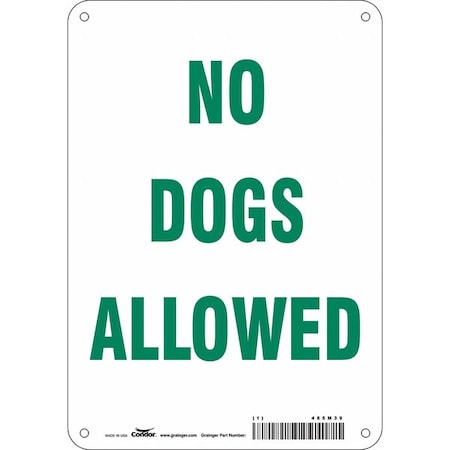 Condor Safety Sign, 7" Wx10" H, 0.032" Thick 485M39