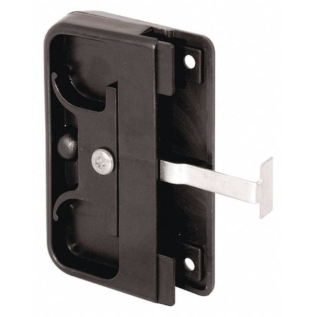 Prime-Line Black Plastic Mortise Style Screen Door Latch and Pull (Single Pack) A 142
