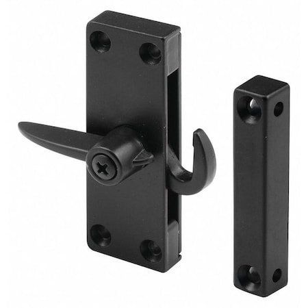 Prime-Line Die-Cast Black Right-Hand Sliding Screen Door Latch (Single Pack) A 104